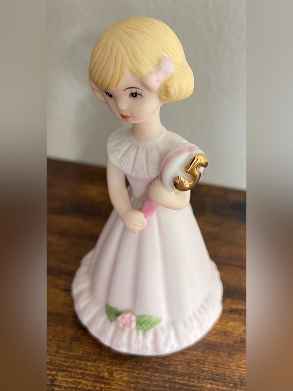 Enesco 1981 Growing Up Birthday Girls Figurine Age 5